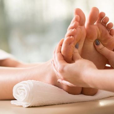 Close-up of reflexology